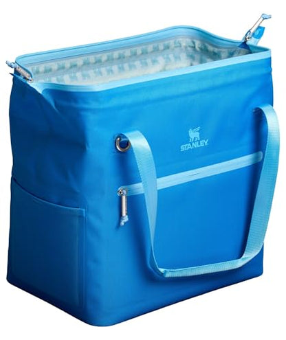 Stanley All Day Julienne Soft Cooler Bag and Lunch Box | Insulated Travel Bag with Zipper | BPA-Free - color: Azure, style: Max