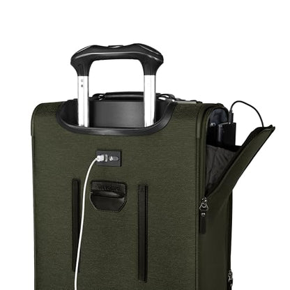 Travelpro Platinum Elite Softside Expandable Luggage, 8 Wheel Spinner Suitcase, TSA Lock, Men and Women, Pilot Green, 2-Piece Set (21/25) - color: Pilot Green, size: 2-Piece Set (21/25)