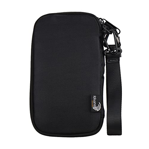Travel Wallet Lightweight Zipped Document Organizer Bag Family Passport Holder with Detachable Wrist Strap for Women and Men