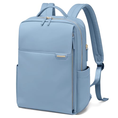 Laptop Backpack for Women, Work Business Traval Computer Backpacks with Laptop Compartment Waterproof Casual Daypack for Travel College,16Inch,Misty Blue - color: Misty Blue, size: 16 Inch