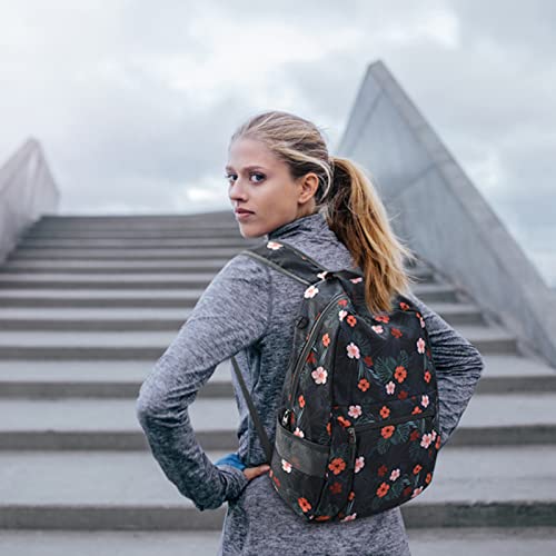 G4Free 20L Small Foldable Ultralight Waterproof Backpack for Camping Hiking Cycling Men Women - color: B-flower Black