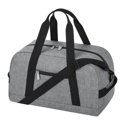 Apenze Small Gym Bag 14 inch lightweight Carry On Mini Duffel Bag for Travel Sport - light Grey - color: light Grey