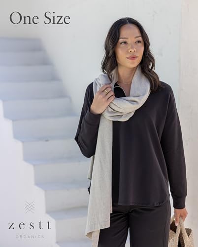 zestt Dreamsoft Travel Scarf, Wrap and Shawl for Women, Organic Cotton - color: Birch