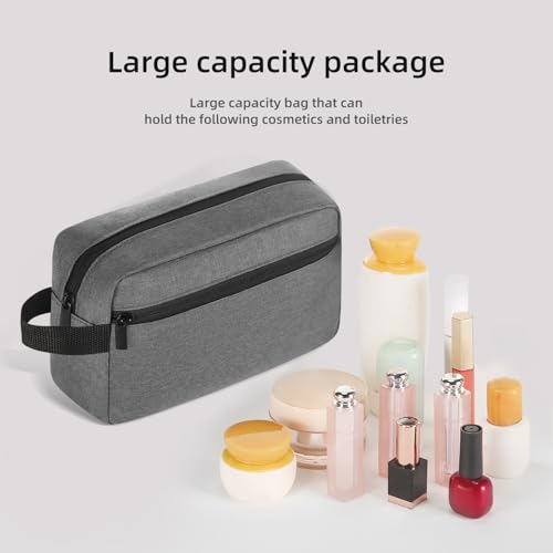 Icramsy Travel Toiletry bag Toiletry bag for women men Hanging Cosmetic bag Travel accessories for Women Men (Grey) - color: Grey