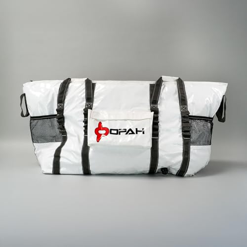 Opah Gear Fathom 5 Deep Insulated Fish Kill Cooler Bag for Tuna, 58" L x 18" W x 30" H, Heavy Duty, Marine-Grade Vinyl, Waterproof, UV Resistant, Camping & Fishing - style: Fathom 5 Deep - 58"l X 18"w X 30"h