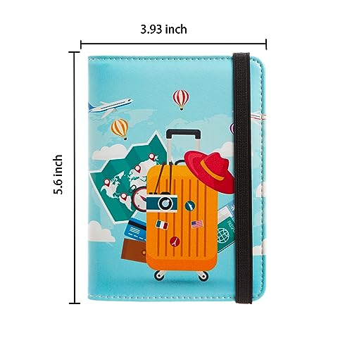 AIRMORS Women's Travel Wallet, RFID Blocking Passport Holder, Animal Print, 3 Credit Card Slots, 1 Passport, 1 ID, 1 SIM, Unisex-Adults - color: Travel