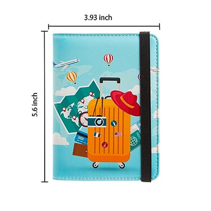 AIRMORS Women's Travel Wallet, RFID Blocking Passport Holder, Animal Print, 3 Credit Card Slots, 1 Passport, 1 ID, 1 SIM, Unisex-Adults - color: Travel