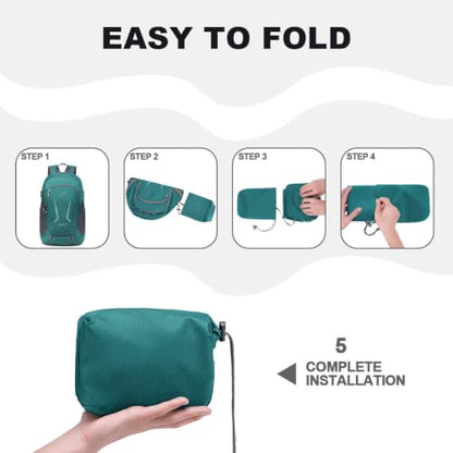MIYCOO Backpack - Ultra Lightweight Packable Backpack for Travel Camping, Hiking Back Pack Waterproof Foldable Daypack for Men Women Green - color: Green