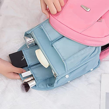 HOYOFO Mini Backpack Organizer Insert Small Shoulder Bag Divider for Rucksack Purse Lightweight Nylon, Light Blue - color: Light Blue