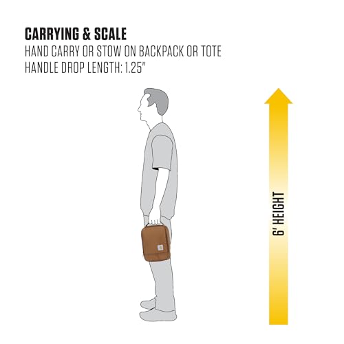 Carhartt Insulated Lunch Cooler For Men and Women, Fully Insulated Lunch Pale for Everyday Use, Atomic Blue - color: Atomic Blue