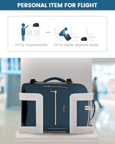 LOVEVOOK 40L Travel Backpack Flight Approved Carry on Backpack,3 Packing Cubes,Waterproof Personal Item Travel Bag,TSA Carry on Luggage Suitcase Travel Essentials,Gifts for Women & Men,fits 17" Laptop - color: Dark Blue Green-black, size: Large-40L-4Pcs