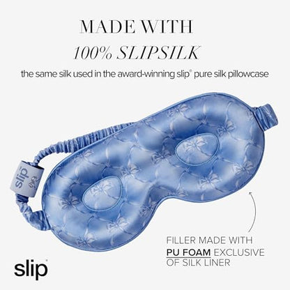 slip Pure Silk Contour Sleep Mask: Protect Your Delicate Lashes with Our Innovative, Lash-Friendly Design. Experience Uninterrupted Beauty Sleep with Slipsilk™ Comfort, 1 Contour Mask, Bluebelle - color: Bluebelle