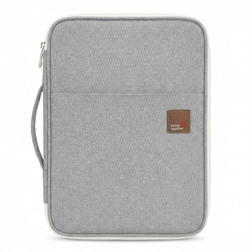 Document A4 Bag Case Waterproof Organizer Portfolio Office Travel Zipper Multi-Function Pouch - color: 01-grey