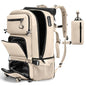 FUTURE AESTHEICS Travel backpack Carry-on Travel Backpack For Women Men Flight Approved Business Weekender Overnight Waterproof Daypack (off-white) - color: Off-white