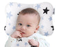Soft Hypoallergenic Baby Head & Neck Support Organic Cotton Cover Machine Washable (Star Blue) - color: Star Blue