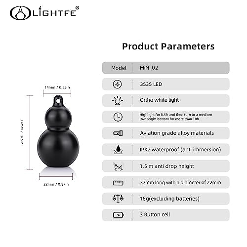 Mini Flashlight Keychain Jewelry Mini Light Handheld Emergency Light (Mini02 Black) - color: Mini02-black