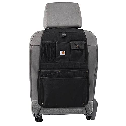 Carhartt Universal Nylon Duck Automotive Seat Back Organizer,Organization for Work and Kids,Black,(Pack of 8) - color: Black, size: One Size (Pack of 8)