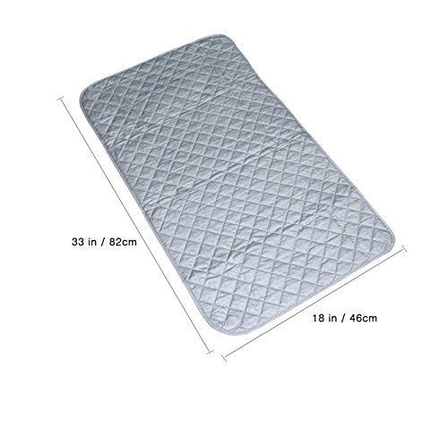 Ruibo Magnetic Ironing Mat Blanket,Iron Board Alternative Cover/Quilted Washer Dryer Heat Resistant Pad/Portable Cover/Mat Grey 33"X 18" - color: Ironing Any Where