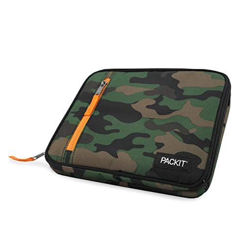 PackIt Freezable Classic Lunch Box, Camo, Built with EcoFreeze Technology, Collapsible, Reusable, Zip Closure With Zip Front Pocket and Buckle Handle, Perfect for Lunches - color: Camo