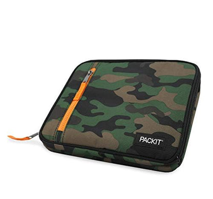 PackIt Freezable Classic Lunch Box, Camo, Built with EcoFreeze Technology, Collapsible, Reusable, Zip Closure With Zip Front Pocket and Buckle Handle, Perfect for Lunches - color: Camo