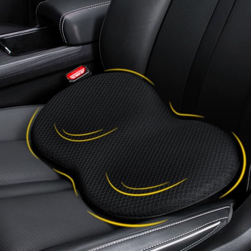 kingphenix Wedge Car Seat Cushion: Memory Foam Truck Seat Cushion for Car Seat Driver - Sciatica and Back Pain Relief - Enhancing Driving Comfort - Black X-Large - color: Black, size: 18*13 inches
