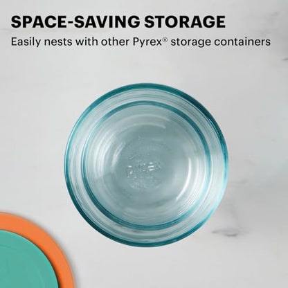 Pyrex Simply Store (8-Pack) Small Glass Food Storage Containers Set, (1 & 2 Cup) Meal Prep Containers With Plastic BPA-Free Lids, Dishwasher & Microwave Safe - size: 8 Pack (Small)