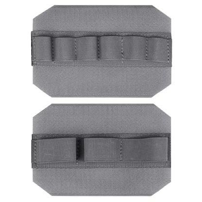 WYNEX Tactical Bag Insert Elastic Holder, Modular Elastic Loop Panel Hook and Loop Organizer Pouch Insert Attachment with Hook Backed Fastener for Backpack Accessories - color: Grey