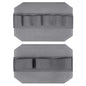 WYNEX Tactical Bag Insert Elastic Holder, Modular Elastic Loop Panel Hook and Loop Organizer Pouch Insert Attachment with Hook Backed Fastener for Backpack Accessories - color: Grey