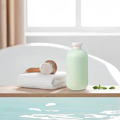 6.8oz Squeeze Bottles with Flip Cap, Refillable Plastic Travel Bottles for Creams, Lotion, Shampoo, Conditioner (2 Pcs) - color: Green, size: 200ml/6.8oz