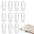VZZNN 12 Pack Reading Light,Rechargeable Book Light for Reading in Bed,Clip-On Book Lights with 3 Color Temperature,Bulk Gifts for Book Lovers Kids Adults（White） - color: White