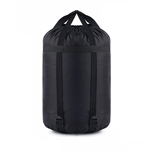 Compression Stuff Sack, 12L/24L/45L Sleeping Bag Cover Sack Sleeping Bags Storage Stuff Sack Organizer - Great Sleeping Bags Clothes Camping Hiking Backpacking - color: Black 12L-1 Pack