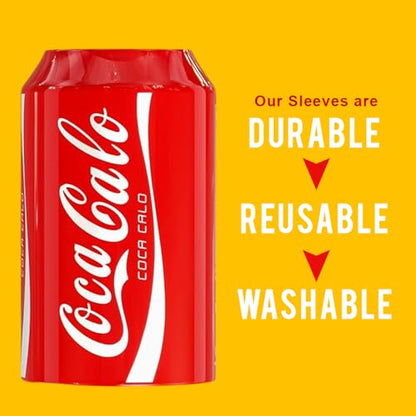 BeerSkin Skywin Silicone Can Covers that Look Like Soda - 10 Pack 12 oz (355ml), Reusable & Durable Soda Can Cover, Fun Kozies for Cans for Camping, Parties, Outdoor, Beach Accessories (Red) - size: Red