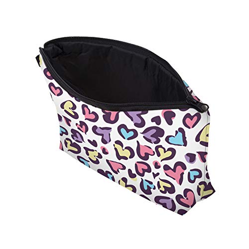 Cute Travel Makeup Bag Cosmetic Bag Small Pouch Gift for Women (Heart) - color: Heart