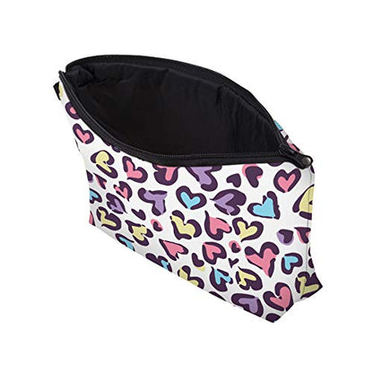 Cute Travel Makeup Bag Cosmetic Bag Small Pouch Gift for Women (Heart) - color: Heart