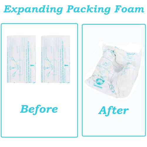 Foam Bag For Shipping, 10pcs Quick Expanding Foam Packaging Bags for Packing, Mailing and Shipping Solutions(14x16inch)