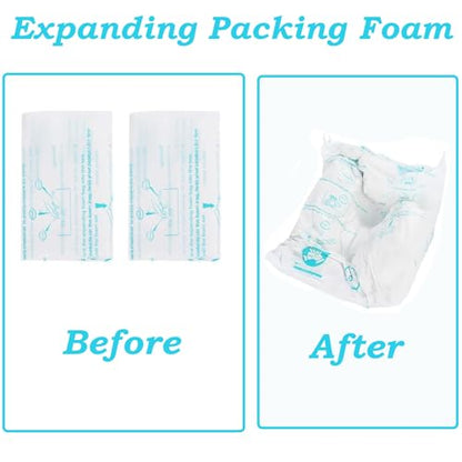 Foam Bag For Shipping, 10pcs Quick Expanding Foam Packaging Bags for Packing, Mailing and Shipping Solutions(14x16inch)