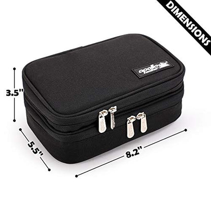 apollo walker Insulin Cooler Travel Case, TSA Approved Diabetic Medication Cooler with Ice Packs and Insulation Liner for Insulin Pens & Supplies - color: Black, size: Medium