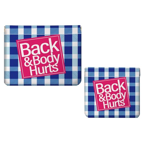 2 PCS PU Leather Small Makeup Bag Set for Purse,No Zipper Self-closing Cosmetic Bag, Portable Coin Purse Lipstick Accessories Organizer Travel Toiletry Storage Pouch for Women,Blue Checkered Pattern - color: Blue Checkered Pattern