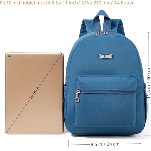 AOTIAN Mini Lightweight 11.8 Inch Backpack Durable Travel Hiking Women and Girls Small Daypack, 7 Liters Light Blue - color: Light Blue