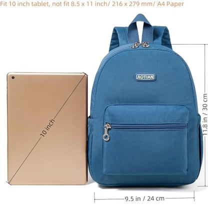 AOTIAN Mini Lightweight 11.8 Inch Backpack Durable Travel Hiking Women and Girls Small Daypack, 7 Liters Light Blue - color: Light Blue