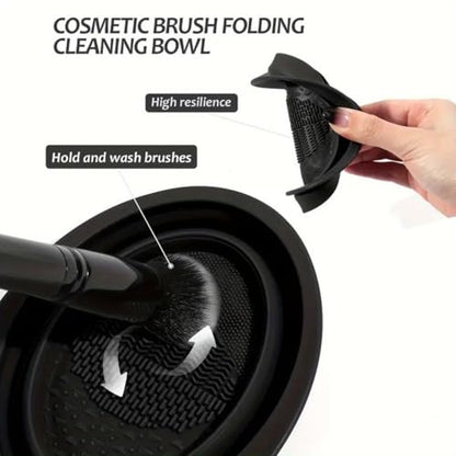 HGHDBT 65Pcs Black Makeup Brushes Set Professional Makeup Kit Multi-functional Makeup Tool Set with Case Facial Makeup Accessories, Foundation Makeup Brush Kit Eye and Face Make up Brushes & Tools - color: Black 03K