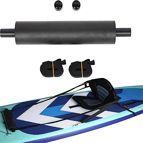 Kayak Foot Braces,Cushion Pedal for Kayak,Foot Rest Peg with 2 Straps for Kayak Boat,Practical Footrest Pedal Black