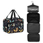 MNSRUU Hanging Toiletry Bags for Women Travel, Gothic Skull Cat Bat Toiletry Organizer Portable Travel Clear Wash Makeup Cosmetic Bag - color: Skull I 4212