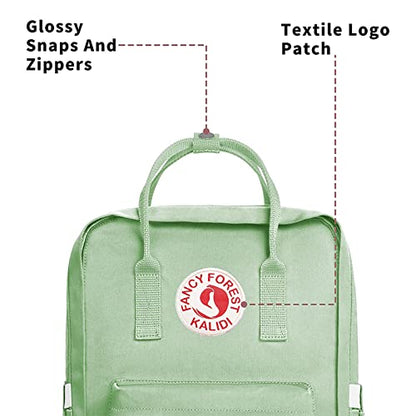 KALIDI Casual Laptop Backpack 15 Inches Classic Camping Rucksack Travel Outdoor Square Daypack College Hiking Gym Bag, Light Green - color: Light Green