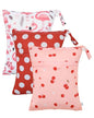 babygoal Wet Dry Bags 3 Pack, Waterproof Travel Bags for Swimsuits, Beach, Pool, Gym,Food Storage and Wet Clothes(Cherry,Flamingo,Polka Dot),3LN42-B - color: Girl color 42