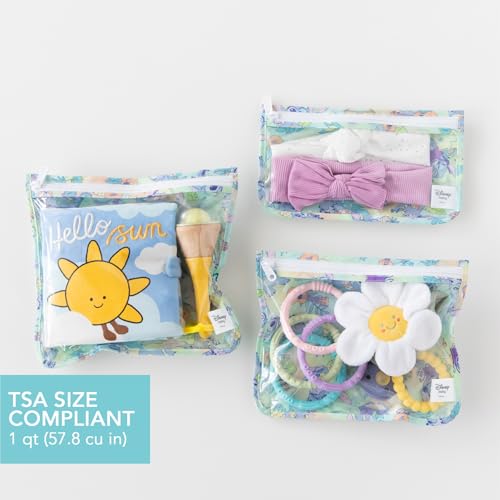 Bumkins Packing Cubes and TSA Approved Pouches for Travel Bag, Organize Luggage with Compression Bags, Essential Traveling Accessories to Pack Clothes, Toiletries, Carryon Suitcase, 5-pc Disney Stitch - color: B6 Aloha Stitch-set