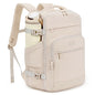 mibasies 30L Travel Backpack for Women & Men: Flight Approved Carry On Backpack, TSA Personal Item Bag with Water Bottle Pocket, Weekender Essentials Backpacks fits 15.6" Laptop - Beige - color: Beige, size: Large