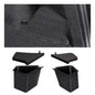 2025 2026 Model Y Juniper Trunk Storage Bins, 2PCS | TPE Waterproof, Anti Slip Strips, Original Suede Material Lids