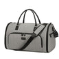 Vessgra Garment Bag for Airplane Travel, Carry On Garment Duffle Bags for Women, 2 in 1 Travel Suit Bag with Shoes Compartment Carry on Bag Hanging Garment Bag Travel with Shoulder Strap,Grey - color: Grey