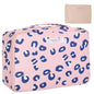Queboom Travel Makeup Bag Cosmetic Bag Makeup Bag Toiletry bag for women and men (Pink Leopard) - color: Pink Leopard